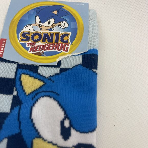 SONIC THE HEDGEHOG CREW SOCKS SIZE 10-13 - Picture 2 of 5